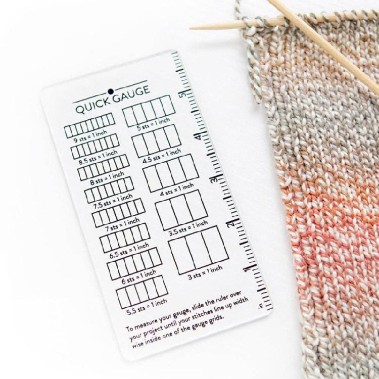 Crochet Gauge Measuring Tool Portable Precise For Efficient Counting In Craft Projects