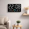 Large Screen Digital Wall Clock Time/Temperature/ Humidity Electronic Table Clock  Bedroom Use