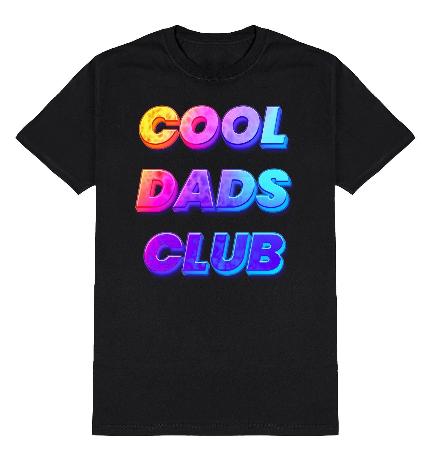 Cool Dads Club T-Shirt Mens Womens Tees Top Mens Funny Christmas Gift Clothing Dad Father Birthday L