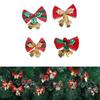 Charmant Ensemble Miniature de Cloches à Nœuds de Noël Pour Couronnes Élégantes et Décorations de Fêtes