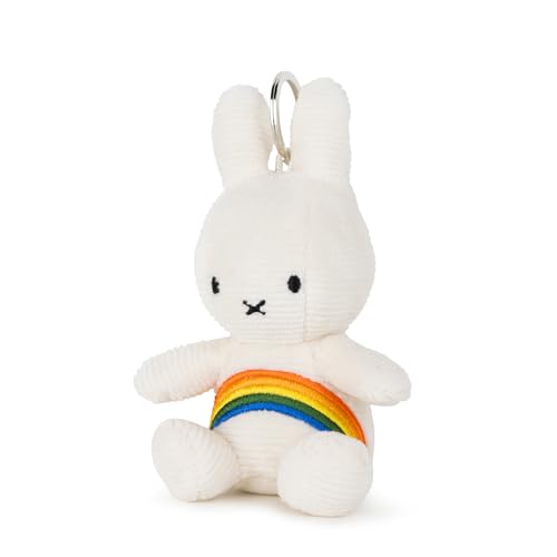 [Marks International] [Bon Ton Toys] BON TON TOYS Miffy Corduroy Schlüsselanhänger 70. Jubiläumsausgabe BTT-053RB / BTT-054TP (Regenbogen)
