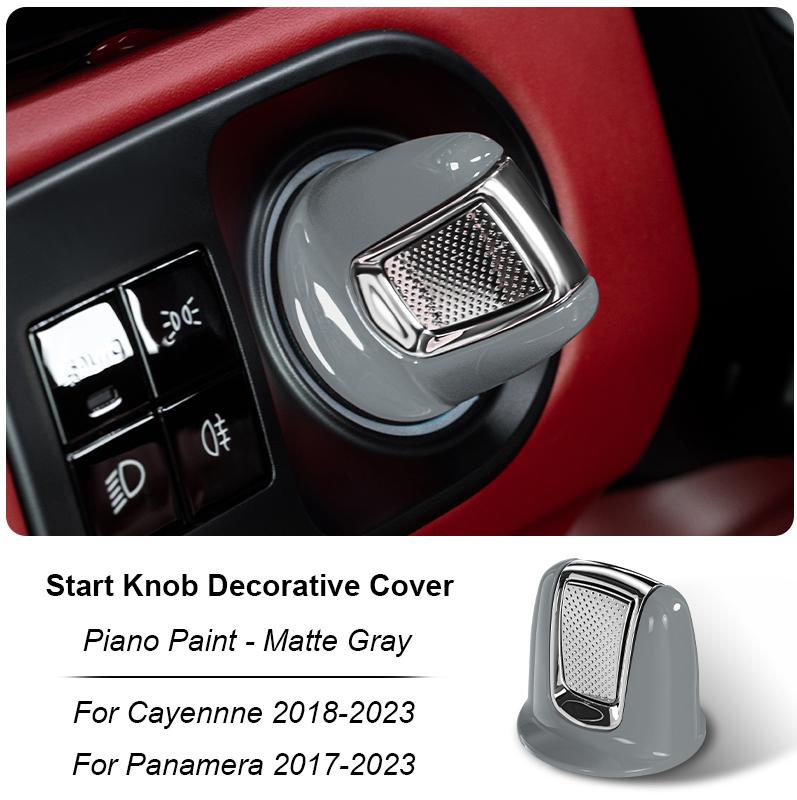 Multi-color Car Ignition Start Engine Stop Button Knob Bracket Decoration Cover For Porsche Cayenne 9YA.1 Panamera 971 2017-2023