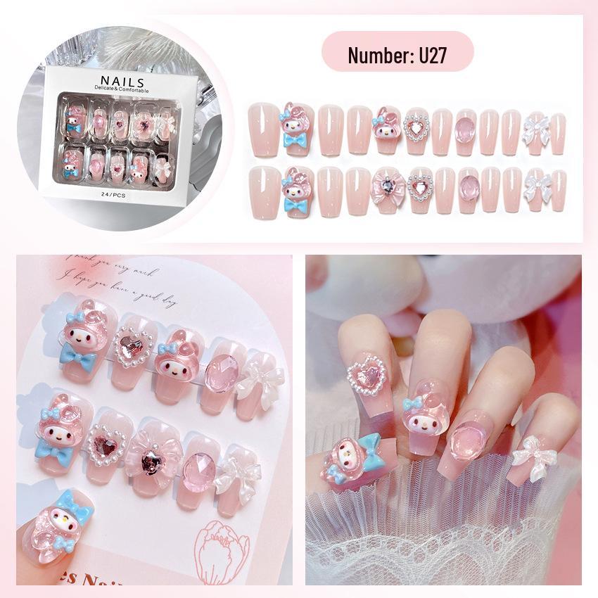 High-End Handmade Nail Art: Pure Desire Style Rhinestone Nail Stickers Collection.