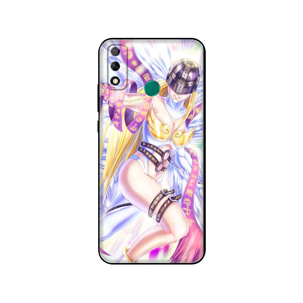 Schwarze TPU-Hülle für Huawei Y9S Y6S Y8S Y5P Y7P Y8P Hülle für Huawei Y5 lite Prime 2018 Y6 2019 Cover Japanisches Anime Digimon