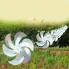 1 Set Reflektierende Windräder mit 10m Schnur Outdoor Vogelabwehr Windrad 8 Windräder Glitzerndes Gartenvogelabwehrgerät für Hof Obstgarten