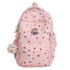 Dot Print Backpack Junior High School Student Lightweight Schoolbag Girl's Large Capacity Backpack
