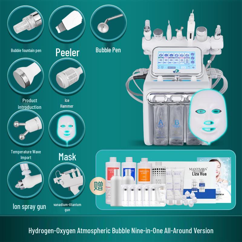 Hydrogen Oxygen Skin Care Instrument: Deep Cleanse, Oxygen Infusion & Blackhead Removal for Beauty Salons