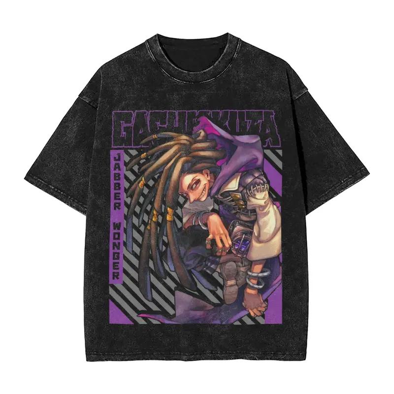 

Hot Anime Gachiakuta Rudo Clothing Men Women High Quality Tshirts Washed Cotton Tee Retro Oversized T-shirt Harajuku T Shirt XXL