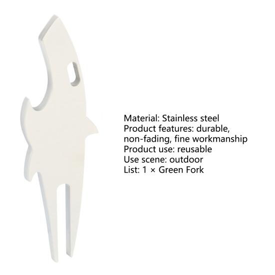 Divot-Tool Feine Verarbeitung Rostfrei Galvanisierung Hai-Form Verschleißfest Reparatur Golf-Grün