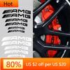 njrgz1 2025 New 6PCS Car Brake Caliper Stickers Heat Resistant Decoration Decals For Mercedes Benz AMG W203 W204 W205 W211 W212 W213 W2