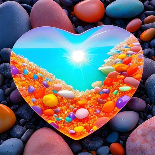 

Камень Алмазная Картина Красочные Новое Поступление Вышивка Морской Пейзаж Стразы Мозаика Пейзаж Детское Хобби Full Round 20x20CM