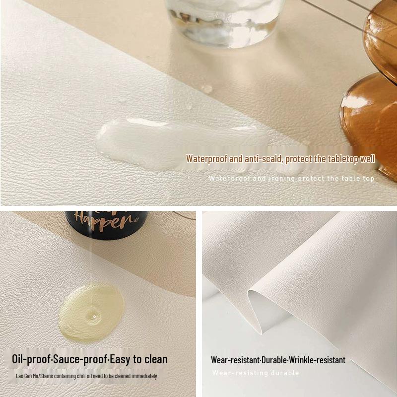 Non-slip Waterproof Desk Mat: Student Eye Protection, Wash-free Leather, Solid Color, Dirt-resistant for Computer or Coffee Table.