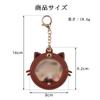 Cute Badge PU Keychain Protects and Displays Anime Fits 58mm Badges Light Cat-Shaped Case, Leather, Style, Transparent, Badges, Storage, Collects,