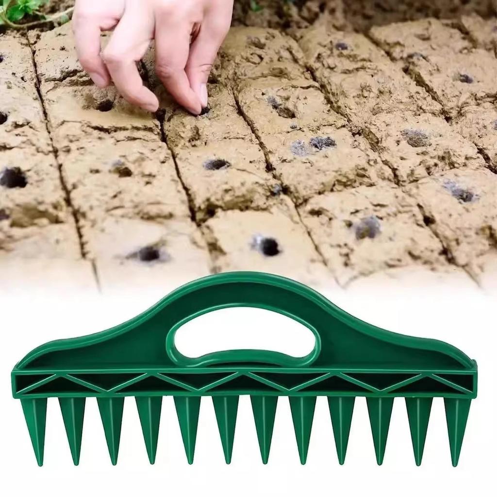 12 Hole Sowing And Punching Machine, Seed Spacing Tool, Household Vegetable Garden Loosening And Seedling Raising Tool