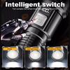 LED Outdoor Portable Flashlight USB Charging Strong Light Flashlight Waterproof High Brightness Torch for Outdoor Hiking Fishing
