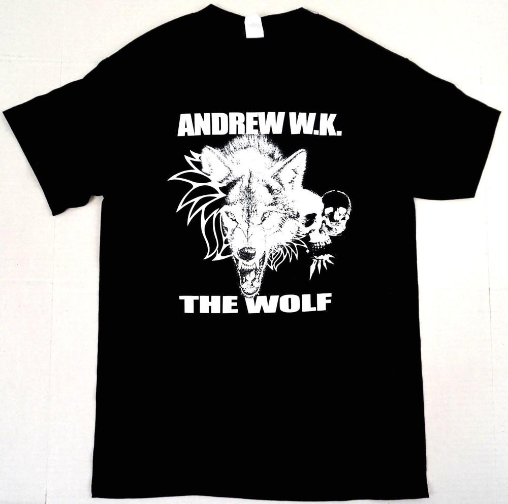ANDREW W.K. The WOLF T-shirt Licensed Tee Mens SMALL New Unisex T-Shirt XXL