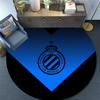 Club Brugge KV,Runder Teppich,Teppich für Wohnzimmer Schlafzimmer Sofa Spielzimmer Dekor,Rutschfeste Fußmatte