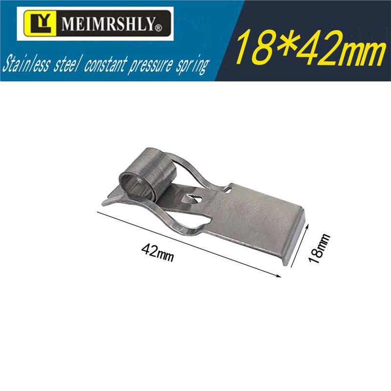Stainless Steel Constant Force Spring Clip for YZR Generator Carbon Brush Holder, 25x32mm