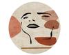 Nordic Style Bedroom Decor Round Carpet Abstract Carpets for Living Room Washable bedside Soft Floor Mat Cloakroom Anti-slip Rug