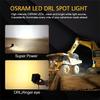 4.5 Inch 120W LED Work Driving Light Angle Eyes Flood Beam Lamp For Pickup SUV