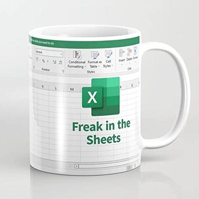 Spreadsheet Mug Funny Gifts for Women Men Accountant Mug, Birthday Cup 11 Oz