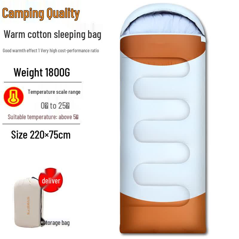 Li Shen Outdoor Adult Camping Cotton Sleeping Bag