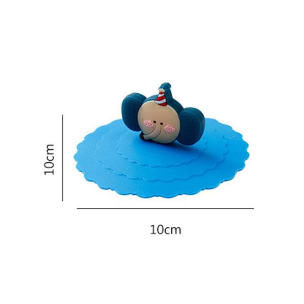 6PCS Cute Silicone Cup Cover - Suction Seal Lid for Coffee Mug