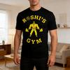 2026 New Dragon Ball Tshirt  Turtle Sage  Gym  Black Cotton  Yellow Pattern  Muscle Training Print  Anime Streetwear
