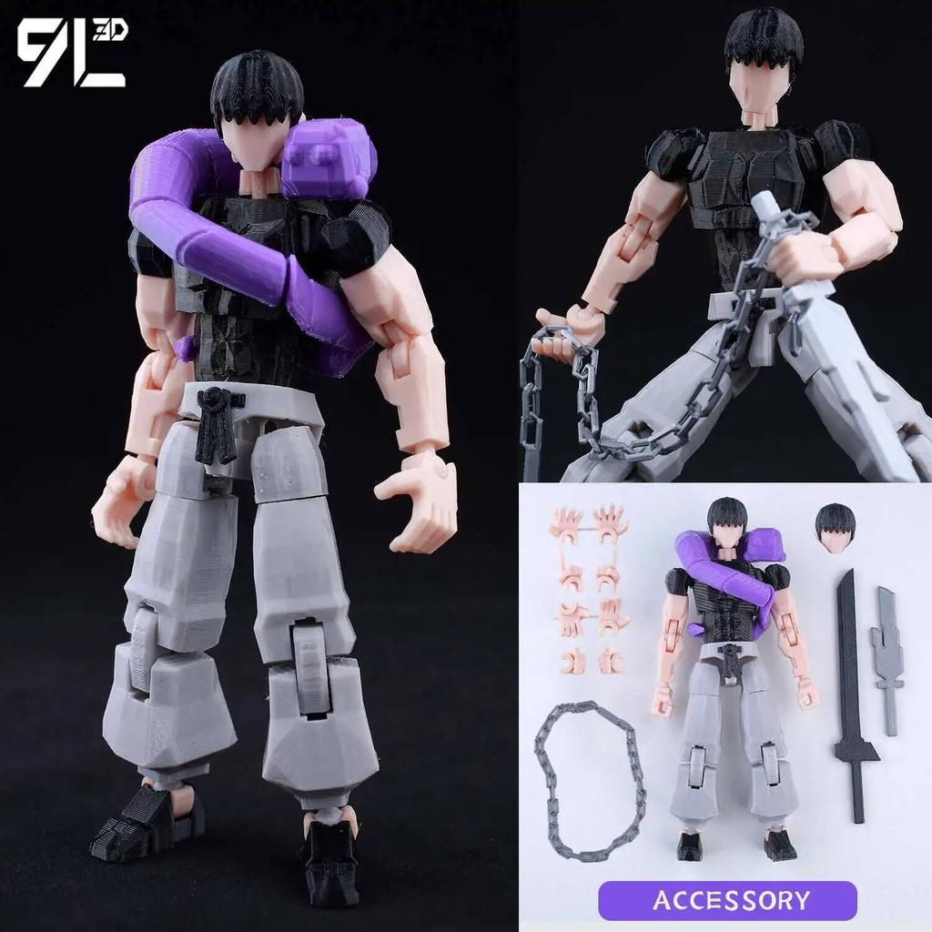 9L3D T13 Jujutsu Kaisen Figura Itadori LUCKY13 Versão Treino. JJK Titã13 Manequim Móvel Articulado13 Brinquedos Anti-Stress Presentes