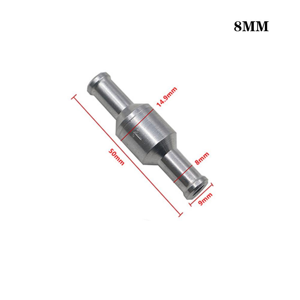 1pcs 6/8/10/12mm Aluminium Alloy One Way Fuel Non Return Check Valve Petrol Diesel for Car Automobile Helicopter Ship Motorcycle