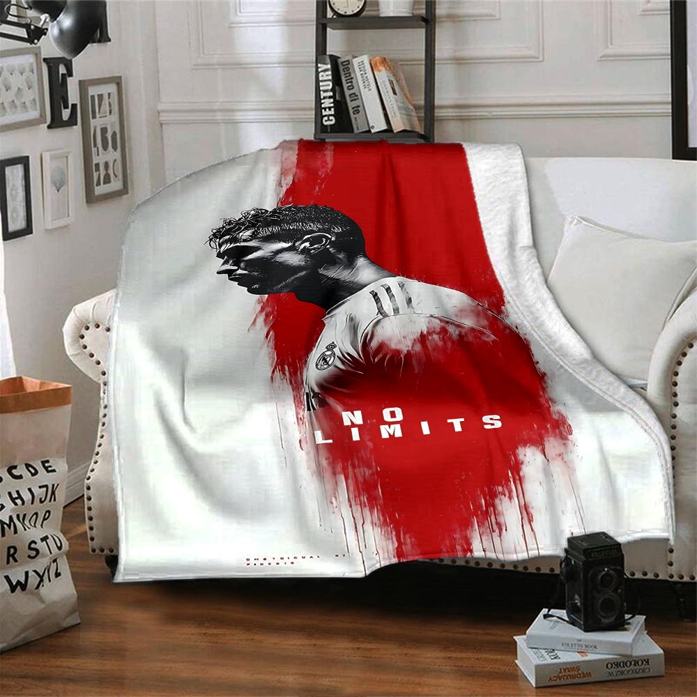 Ronaldos Number Seven Blankets Flannel Printed Breathable Warm Throw Blanket for Home Office Bedspreads 0708a146