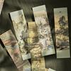 Zaomo Bookmarks Vintage Chinese Style Ancient Painting Poetry Hand Account Decorative Blessing Cards