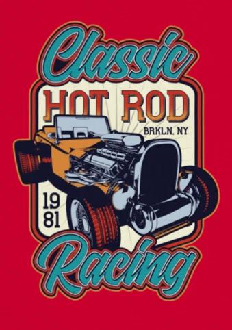 Classic Hot Rod Racing T-Shirt XL
