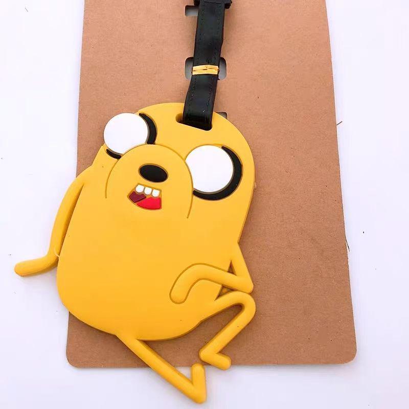 Etichetă moale din cauciuc pentru bagaje, cu desene animate: Bichon Maltez, Golden Retriever și Corgi