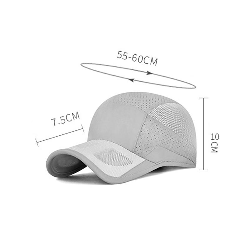 Cappellino da Baseball Traspirante Estivo con Protezione Solare, Asciugatura Rapida, per Esterno, Unisex, Regolabile, Rete Solare Sportiva