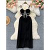 The Dinner Party Tassel Suspender Silm Dress Gown
