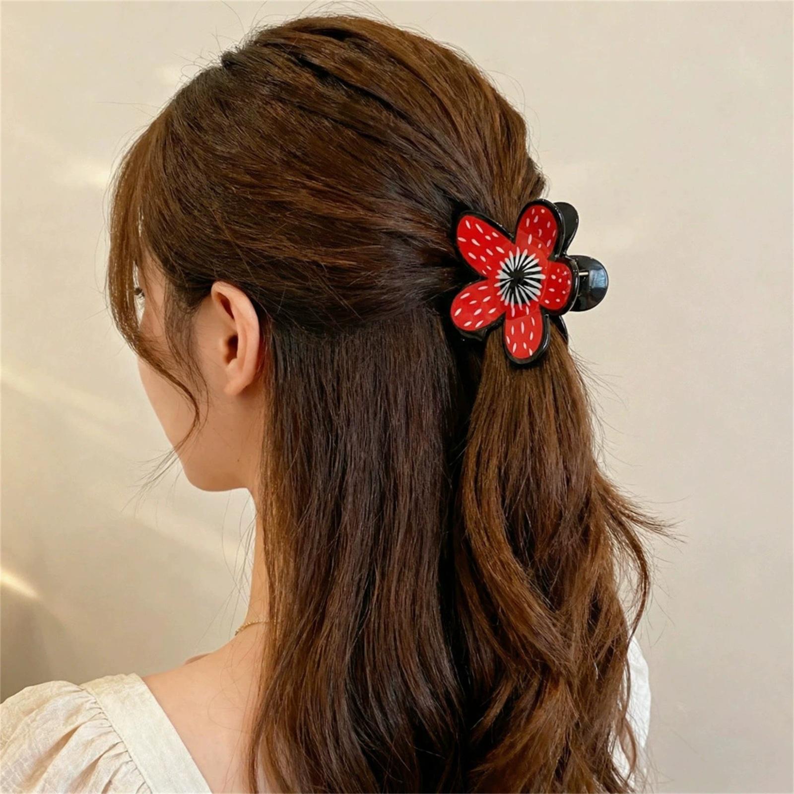 

Clip, Funny, Peripheral Hair Accessories, Man Eating Flowers, Dada Hair, Back Of The Head,clip One Size