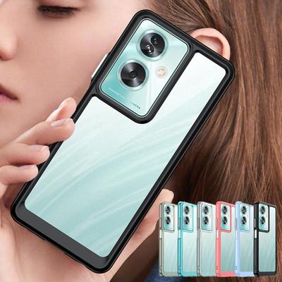 Funda Transparente de TPU a Prueba de Golpes para OPPO A79 5G A98 A78 A58 A77 A77S A57 A57S Cubierta Protectora Marco Funda Coque Capa