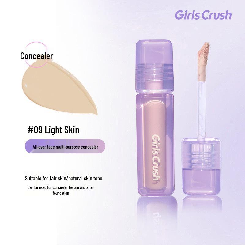 GirlCrush Water Velvet Concealer: Hides Tear Troughs, Dark Circles, Acne Scars, Redness & Highlights