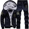 Men 'S Tracksuit Winter Suit Warm Velvet Sweatshirt Brand Clothing Men Set Two -Piece Set