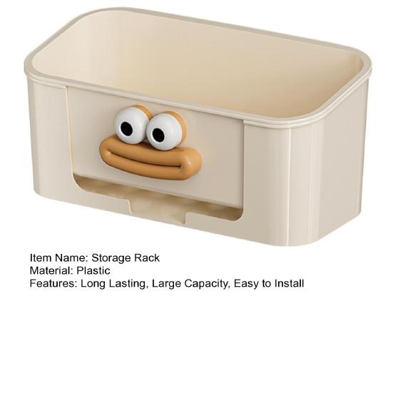 Svampställ Dubbellagers Förvaringsställ Stor Kapacitet Lätt att Installera Badrum Kök Förvaring Avrinningshylla