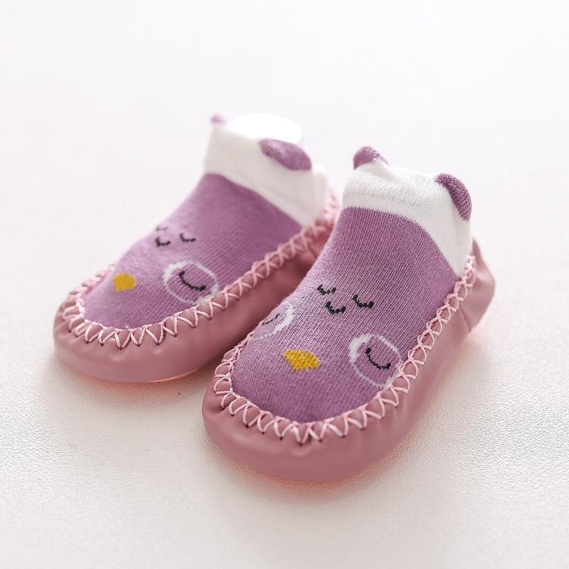 0-24Months Spring Autumn Newborn Rubber Soles Baby Socks Infant Baby Girls Boys Shoes Baby Floor Socks Anti Slip Soft Sole Sock