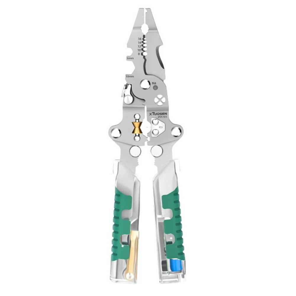 Multifunctional Wire Stripper Electrical Pliers Non-Slip Comfortable Wire Stripping Pliers Cutting Foldable