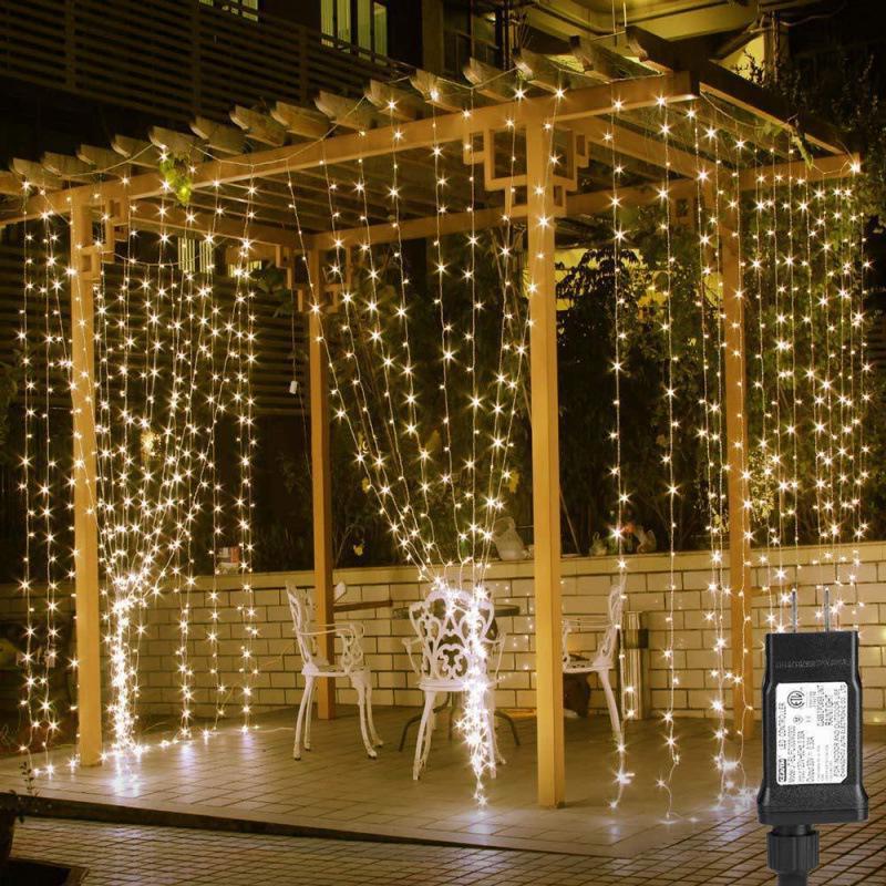 USB LED Copper Wire Curtain Lights with Remote - Decorative Holiday Atmosphere Light Strip