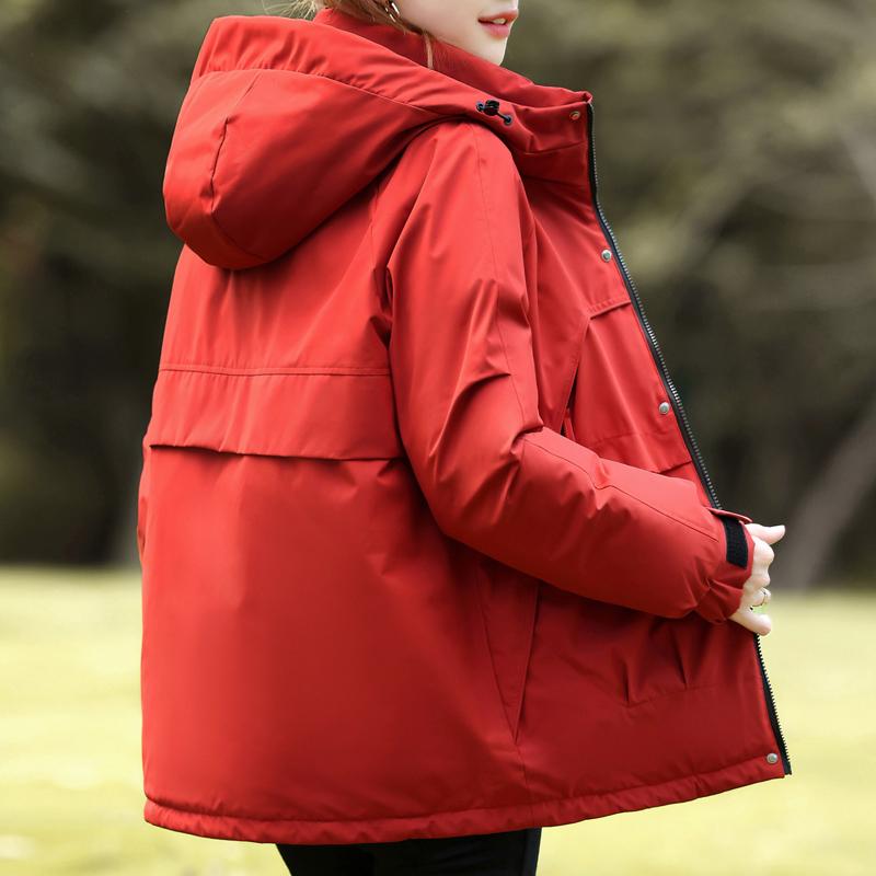 Modă Palton Femei Jachete de Iarnă cu Glugă Largi Groase Calde Parkas Femei