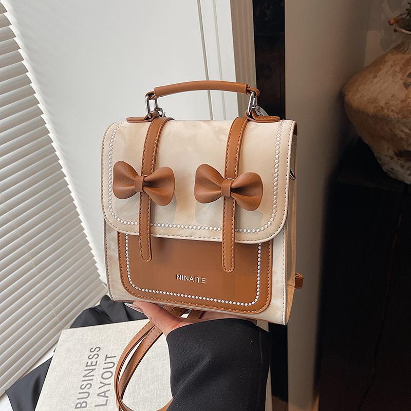 

Рюкзак Женский Модный Нишевый Повседневный Студенческий Школьный Рюкзак с Бантом Премиум Легкий Дорожный Рюкзак