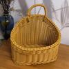 Practical Wall Mounted Sturdy Woven Storage Basket Home Accessory for Kitchen Bathroom and Office Supplies Organization