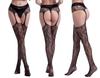 Four-Sided Open Suspenders, Pantyhose, Beautiful Legs, Elastic Fishing Net Socks, Hollow Cross Suspenders, Integrated Stockings, Small Grid