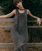 Loutaideu Suede Balloon Dress [Charcoal]