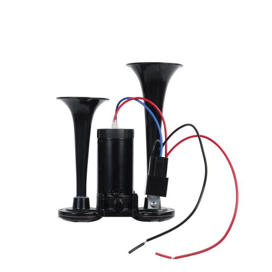 Kit de claxone electrice duble super zgomotoase cu compresor Impermeabil rezistent la rugină Instalare simplă Kit de claxone de aer SUV pentru mașină